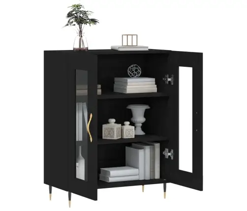 Kumode, Melna, 69,5X34X90 Cm, Inženierijas Koks Vidaxl Kumode, Melna, 69,5X34X90 Cm, Inženierijas Koks Vidaxl