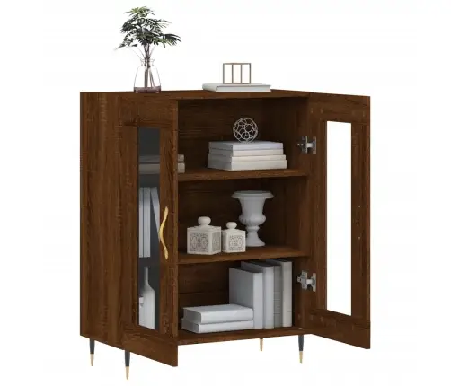 Kumode, Ozolkoka Krāsa, 69,5X34X90 Cm, Inženierijas Koks Vidaxl