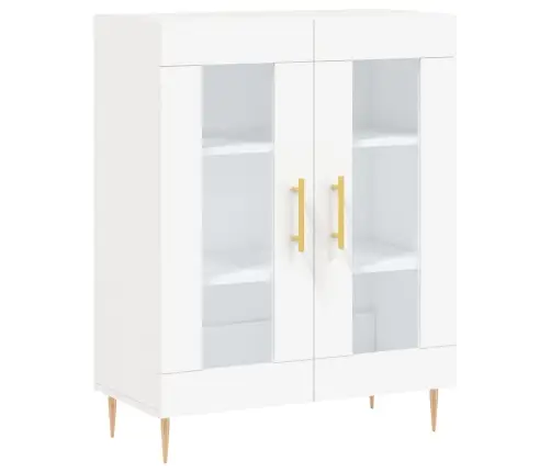 Kumode, Balta, 69,5X34X90 Cm, Inženierijas Koks Vidaxl