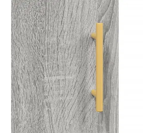 Kumode, Pelēka Ozolkoka, 69,5X34X90 Cm, Inženierijas Koks Vidaxl