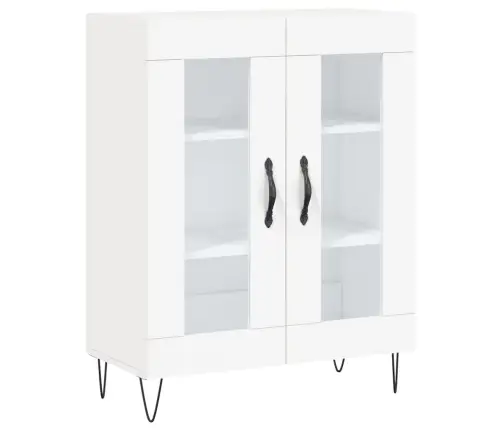 Kumode, Balta, 69,5X34X90 Cm, Inženierijas Koks Vidaxl