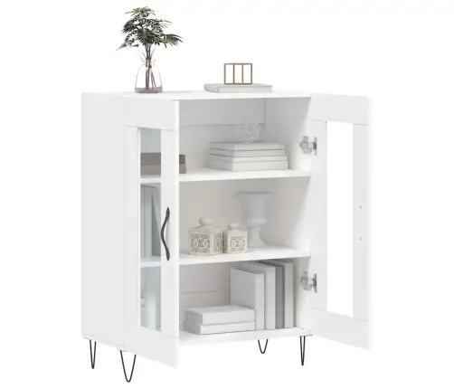 Kumode, Balta, 69,5X34X90 Cm, Inženierijas Koks Vidaxl