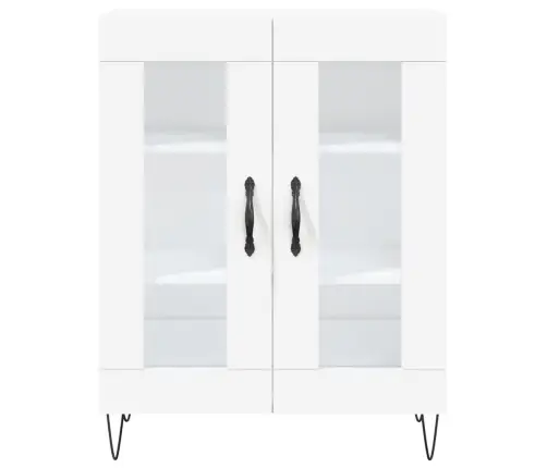 Kumode, Balta, 69,5X34X90 Cm, Inženierijas Koks Vidaxl