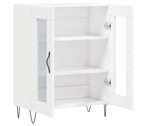 Kumode, Balta, 69,5X34X90 Cm, Inženierijas Koks Vidaxl