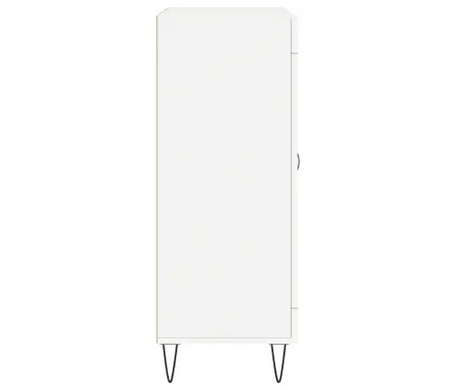 Kumode, Balta, 69,5X34X90 Cm, Inženierijas Koks Vidaxl
