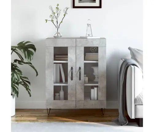 Puhvetkapp, Betoonhall, 69,5 X 34 X 90 cm Tehispuit