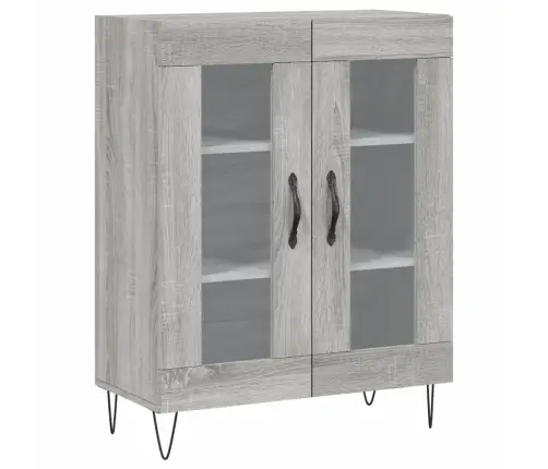 Kumode, Pelēka Ozolkoka, 69,5X34X90 Cm, Inženierijas Koks Vidaxl