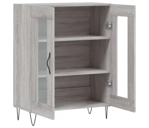 Kumode, Pelēka Ozolkoka, 69,5X34X90 Cm, Inženierijas Koks Vidaxl