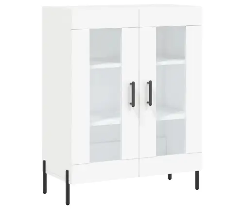 Kumode, Balta, 69,5X34X90 Cm, Inženierijas Koks Vidaxl