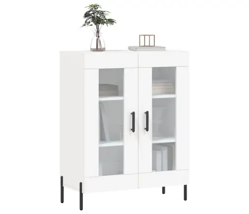 Kumode, Balta, 69,5X34X90 Cm, Inženierijas Koks Vidaxl