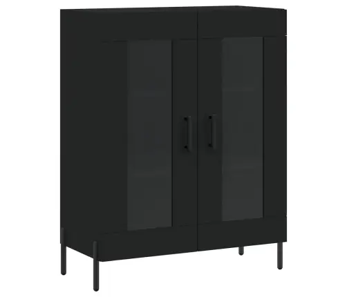 Kumode, Melna, 69,5X34X90 Cm, Inženierijas Koks Vidaxl