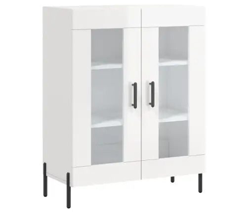 Šoninė Spintelė, Balta, 69,5X34X90cm Apdirbta Mediena, Blizgi Šoninė Spintelė, Balta, 69,5X34X90cm Apdirbta Mediena, Blizgi