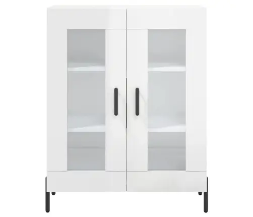 Šoninė Spintelė, Balta, 69,5X34X90cm Apdirbta Mediena, Blizgi Šoninė Spintelė, Balta, 69,5X34X90cm Apdirbta Mediena, Blizgi