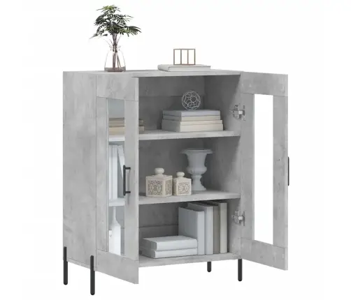 Puhvetkapp, Betoonhall, 69,5 X 34 X 90 cm Tehispuit