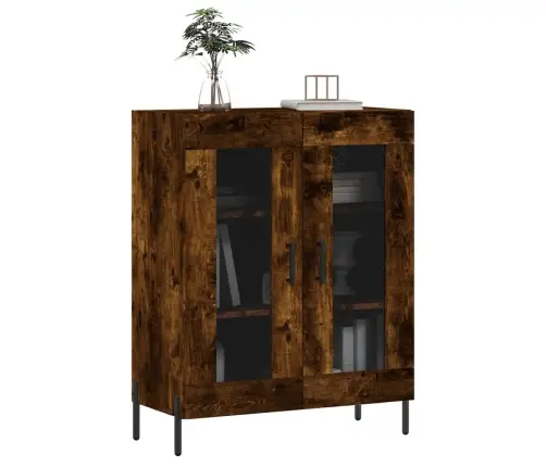 Šoninė Spintelė, Dūminio Ąžuolo, 69,5X34X90cm Apdirbta Mediena