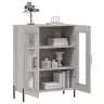 Kumode, Pelēka Ozolkoka, 69,5X34X90 Cm, Inženierijas Koks Vidaxl
