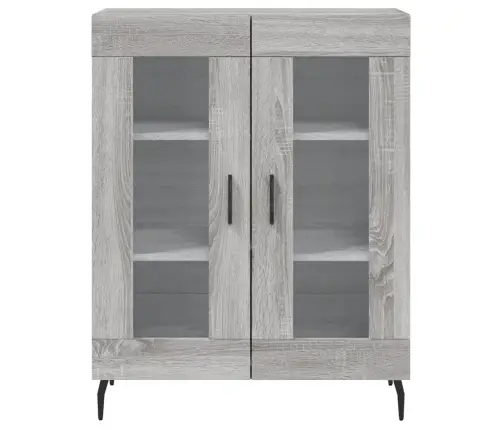 Kumode, Pelēka Ozolkoka, 69,5X34X90 Cm, Inženierijas Koks Vidaxl