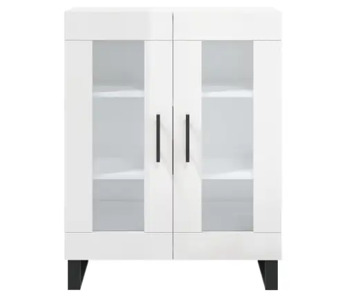 Kumode, Spīdīgi Balta, 69,5X34X90 Cm, Inženierijas Koks Vidaxl