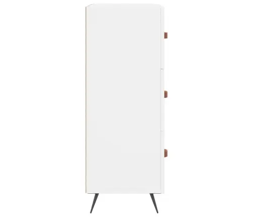 Atvilktņu Skapītis, Balts, 69,5X34X90 Cm, Inženierijas Koks Vidaxl