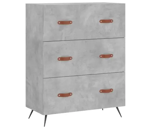 Kummut, Betoonhall, 69,5 X 34 X 90 cm Tehispuit