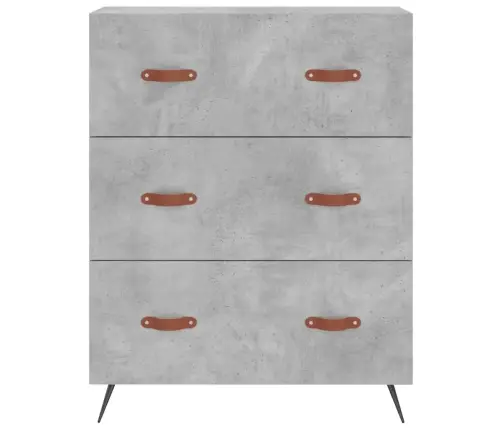 Kummut, Betoonhall, 69,5 X 34 X 90 cm Tehispuit