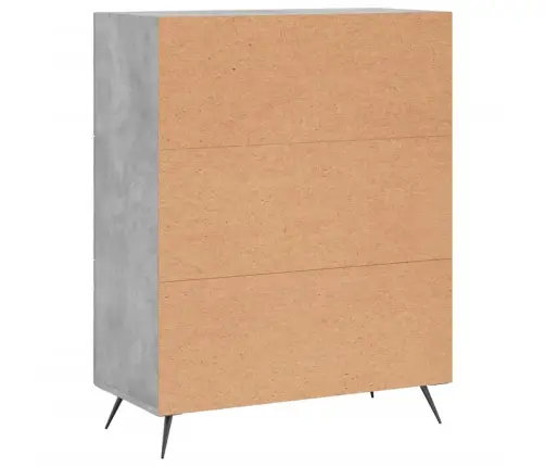 Kummut, Betoonhall, 69,5 X 34 X 90 cm Tehispuit