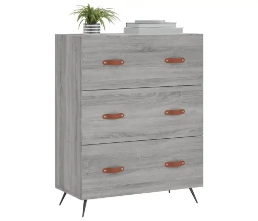 Komoda Su Stalčiais, Pilka Ąžuolo, 69,5X34X90cm Mediena