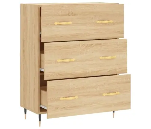 Kumode, Ozolkoka Krāsa, 69,5X34X90 Cm, Inženierijas Koks Vidaxl