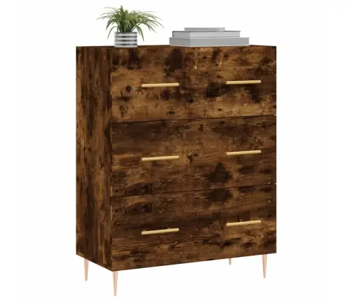 Kumode, Ozolkoka Krāsa, 69,5X34X90 Cm, Inženierijas Koks Vidaxl