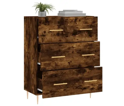 Kumode, Ozolkoka Krāsa, 69,5X34X90 Cm, Inženierijas Koks Vidaxl