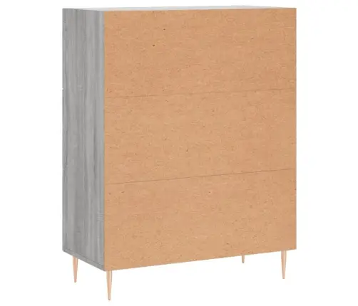 Kumode, Pelēka Ozolkoka, 69,5X34X90 Cm, Inženierijas Koks Vidaxl