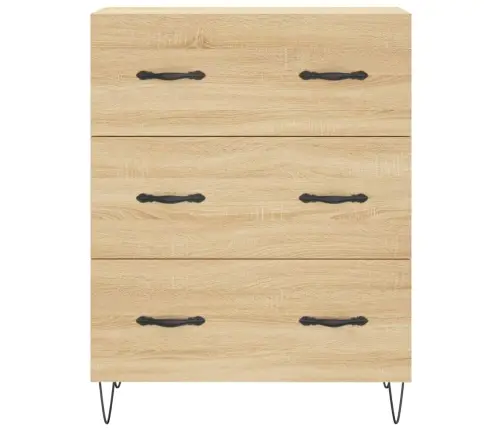 Kumode, Ozolkoka Krāsa, 69,5X34X90 Cm, Inženierijas Koks Vidaxl