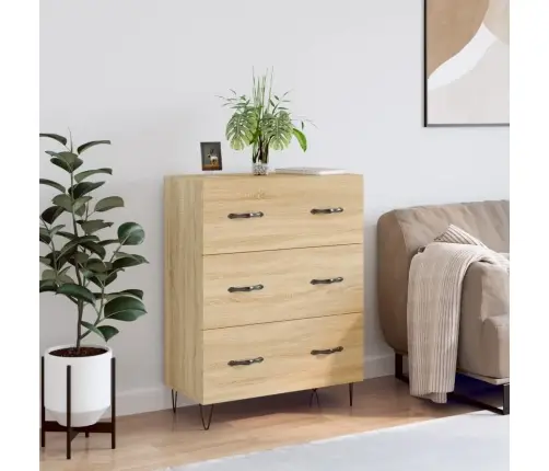 Kumode, Ozolkoka Krāsa, 69,5X34X90 Cm, Inženierijas Koks Vidaxl