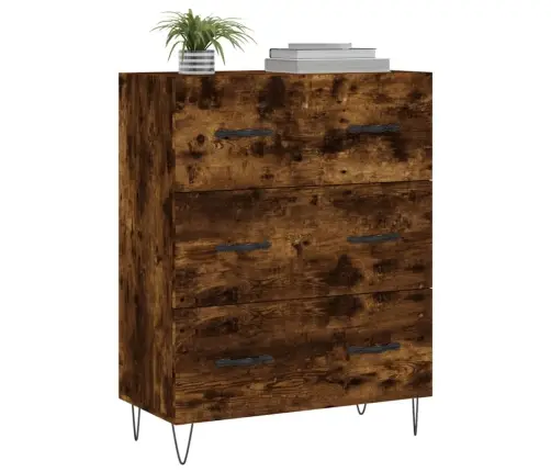 Kumode, Ozolkoka Krāsa, 69,5X34X90 Cm, Inženierijas Koks Vidaxl