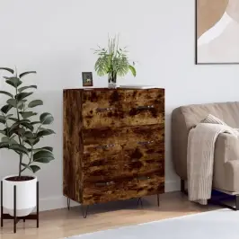 Kumode, Ozolkoka Krāsa, 69,5X34X90 Cm, Inženierijas Koks Vidaxl