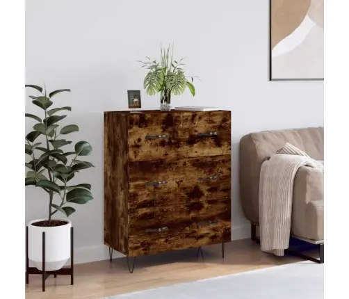 Kumode, Ozolkoka Krāsa, 69,5X34X90 Cm, Inženierijas Koks Vidaxl