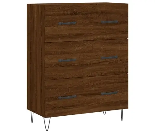 Kumode, Ozolkoka Krāsa, 69,5X34X90 Cm, Inženierijas Koks Vidaxl