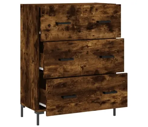 Kumode, Ozolkoka Krāsa, 69,5X34X90 Cm, Inženierijas Koks Vidaxl