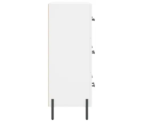 Kumode, Balta, 69,5X34X90 Cm, Inženierijas Koks Vidaxl