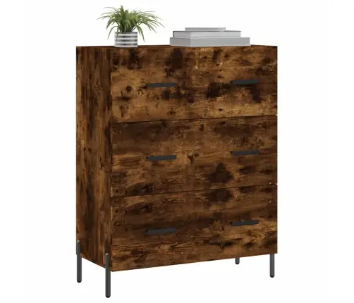 Šoninė Spintelė, Dūminio Ąžuolo, 69,5X34X90cm Apdirbta Mediena