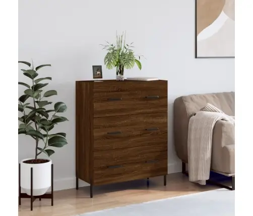 Kumode, Ozolkoka Krāsa, 69,5X34X90 Cm, Inženierijas Koks Vidaxl