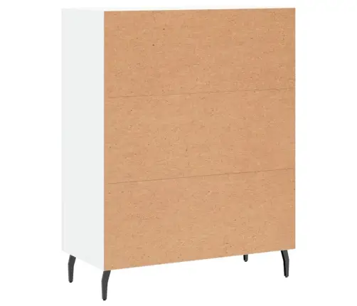 Kumode, Balta, 69,5X34X90 Cm, Inženierijas Koks Vidaxl