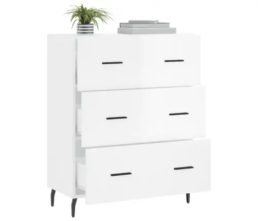 Kumode, Spīdīgi Balta, 69,5X34X90 Cm, Inženierijas Koks Vidaxl Kumode, Spīdīgi Balta, 69,5X34X90 Cm, Inženierijas Koks Vidaxl