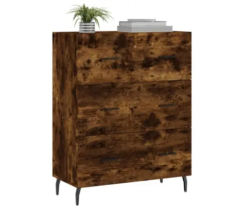 Kumode, Ozolkoka Krāsa, 69,5X34X90 Cm, Inženierijas Koks Vidaxl