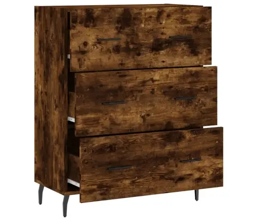 Kumode, Ozolkoka Krāsa, 69,5X34X90 Cm, Inženierijas Koks Vidaxl