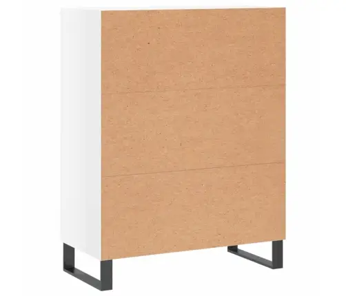 Kumode, Spīdīgi Balta, 69,5X34X90 Cm, Inženierijas Koks Vidaxl