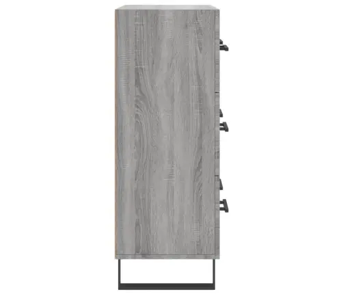 Kumode, Pelēka Ozolkoka, 69,5X34X90 Cm, Inženierijas Koks Vidaxl