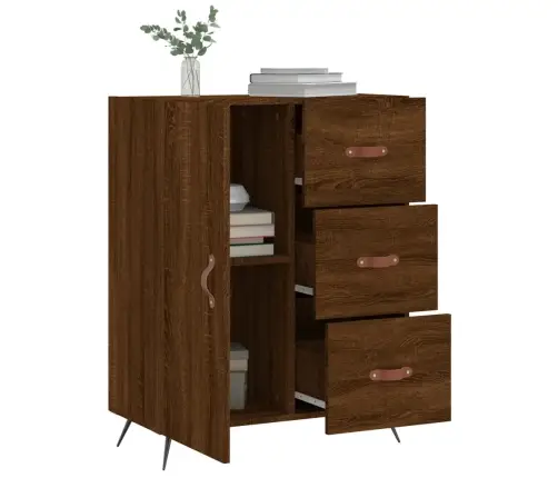 Šoninė Spintelė, Ruda Ąžuolo, 69,5X34X90cm Apdirbta Mediena