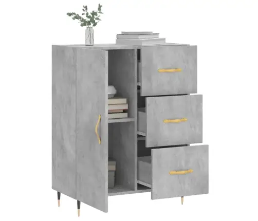 Puhvetkapp, Betoonhall, 69,5 X 34 X 90 cm Tehispuit