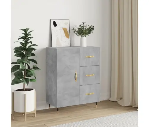 Puhvetkapp, Betoonhall, 69,5 X 34 X 90 cm Tehispuit